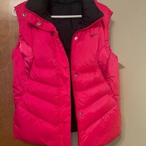 New Women’s Nike Hot Pink Quilted Puffer Vest